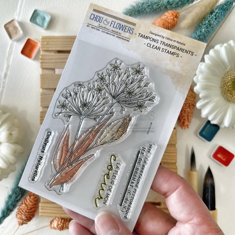 Tampons Clear - Agapanthe - Souvenirs d'été - Chou & Flowers