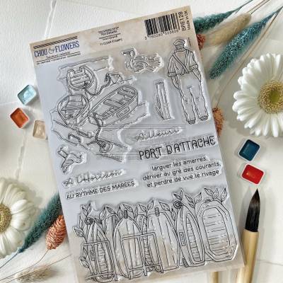 Tampons Clear - Port d'attache - Souvenirs d'été - Chou & Flowers