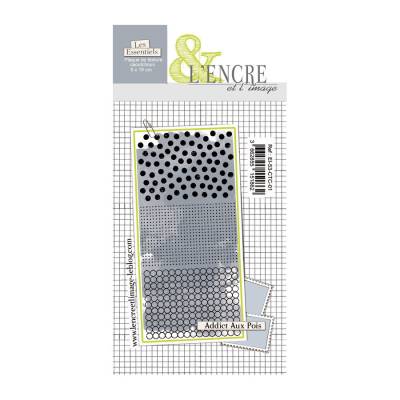 Plaque de Caoutchouc - Addict aux Pois - L'Encre et l'Image