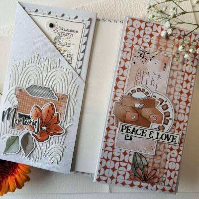 Die-cuts Terracotta - Peace & Love - Chou & Flowers