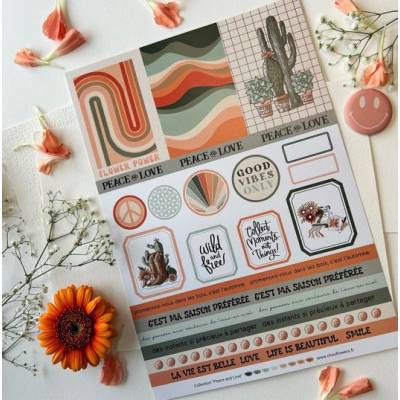 Papeterie créative - Peace & Love - Chou & Flowers