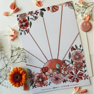 Papeterie créative - Peace & Love - Chou & Flowers