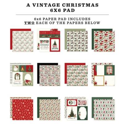 Pack papier - Carta Bella - 15x15cm - A vintage Christmas