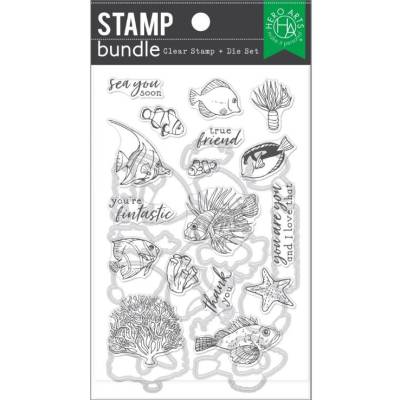 Combo Tampons - Die Hero Arts - Tropical Fishes