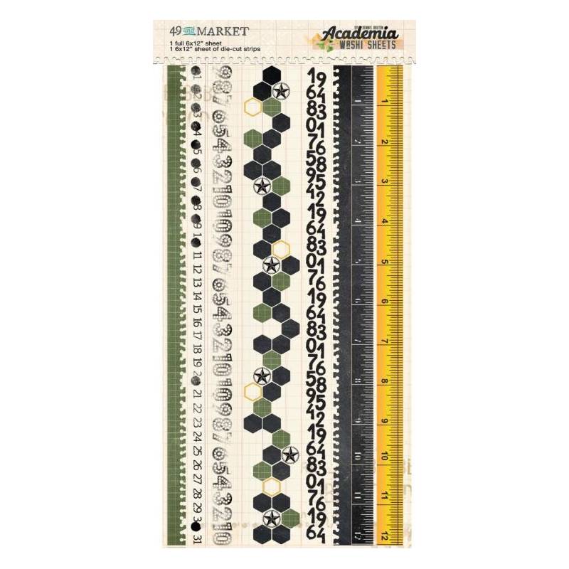 Washi tape sheet - Academia - 49 Market
