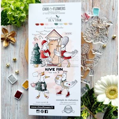 Tampons Clear - Les mouettes à Londres - It's always tea time - Chou & Flowers