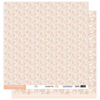 Kit Papiers Fleurettes - A Petits Pas - Florilèges - 30.5 X 30.5