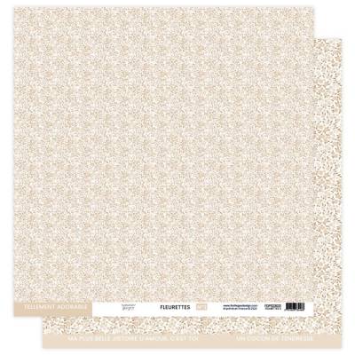 Kit Papiers Fleurettes - A Petits Pas - Florilèges - 30.5 X 30.5