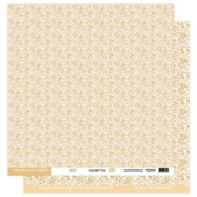 Kit Papiers Fleurettes - A Petits Pas - Florilèges - 30.5 X 30.5