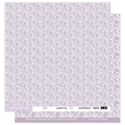Kit Papiers Fleurettes - A Petits Pas - Florilèges - 30.5 X 30.5