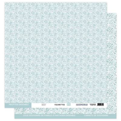 Kit Papiers Fleurettes - A Petits Pas - Florilèges - 30.5 X 30.5