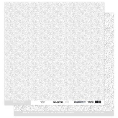 Kit Papiers Fleurettes - A Petits Pas - Florilèges - 30.5 X 30.5