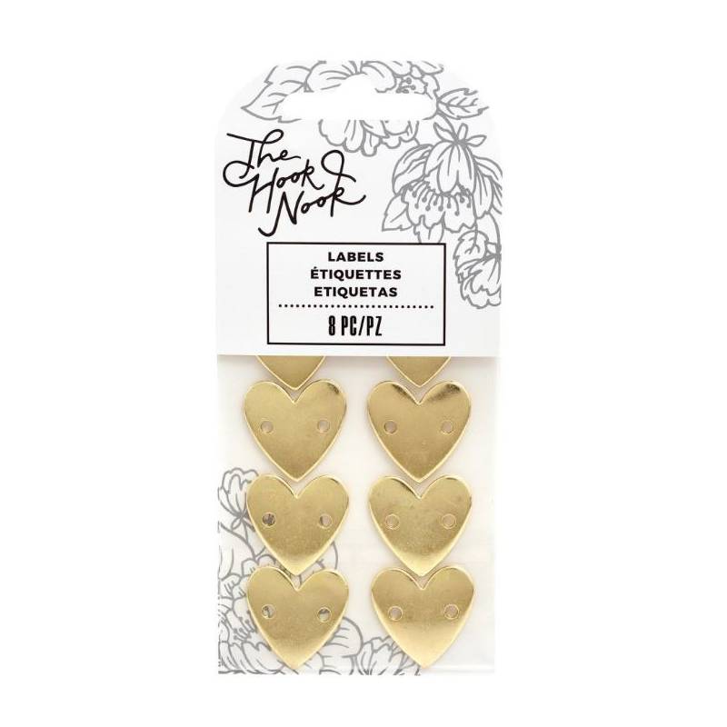 Etiquettes coeurs - à coudre - The Hook Nook