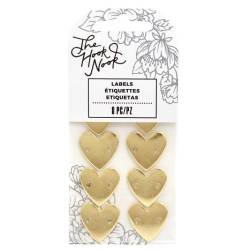 Etiquettes coeurs - à coudre - The Hook Nook