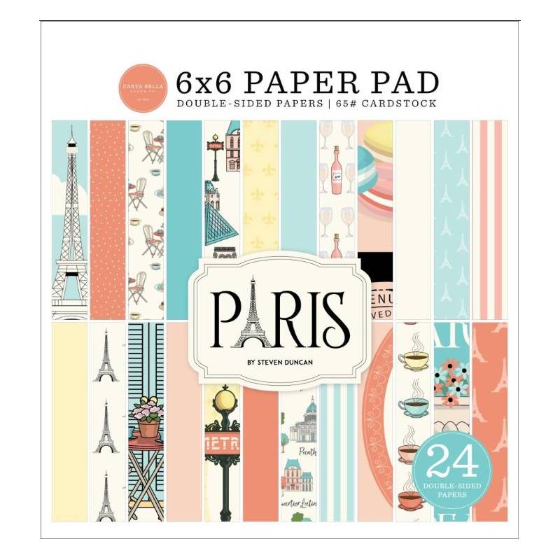 Pack papier - Carta Bella - 15x15cm - Paris