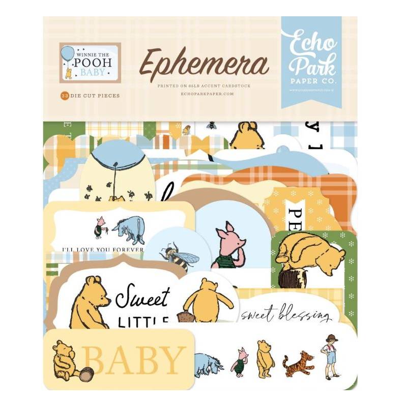 Die Cuts - Echo Park - Winnie the Pooh - Ephemera