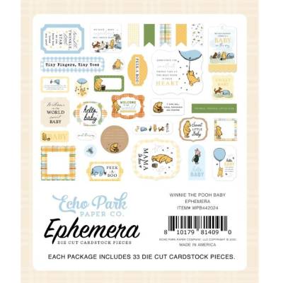 Die Cuts - Echo Park - Winnie the Pooh - Ephemera