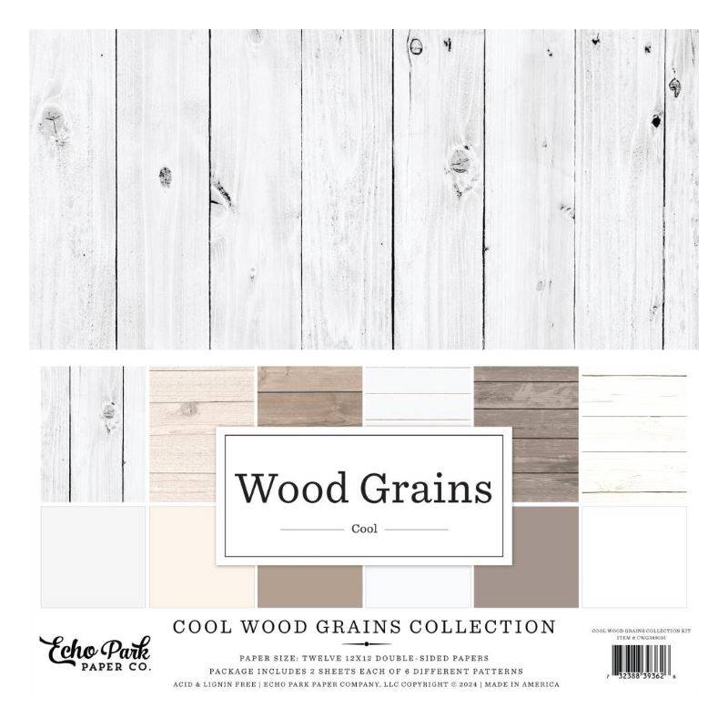 Pack 30x30 - Echo Park - Ambiance bois - Cool Wood Grains