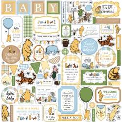 Stickers 30.5 x 30.5 - Echo Park - Winnie The Pooh Baby Cardstock