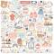 Stickers 30.5 x 30.5 - Echo Park - Baby on Board - Fille