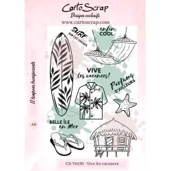 Tampons CartoScrap - Vive les vacances