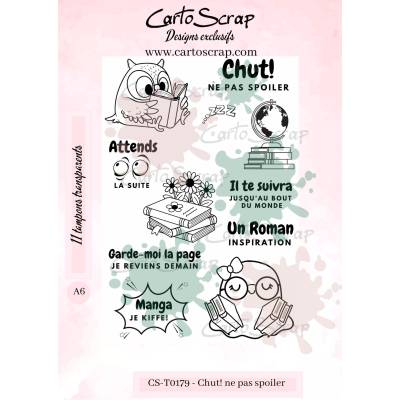Tampons CartoScrap - Chut, ne pas spoiler