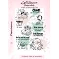 Tampons CartoScrap - Chut, ne pas spoiler