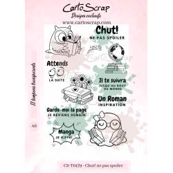 Tampons CartoScrap - Chut, ne pas spoiler