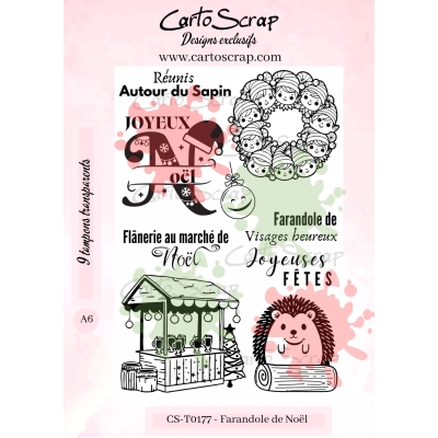 Tampons CartoScrap - Farandole de Noël