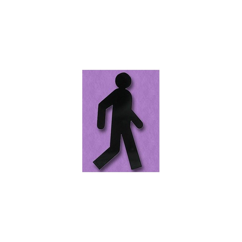 Sujet en plexiglas - Silhouette Homme qui marche