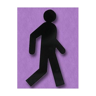 Sujet en plexiglas - Silhouette Homme qui marche