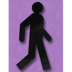 Sujet en plexiglas - Silhouette Homme qui marche