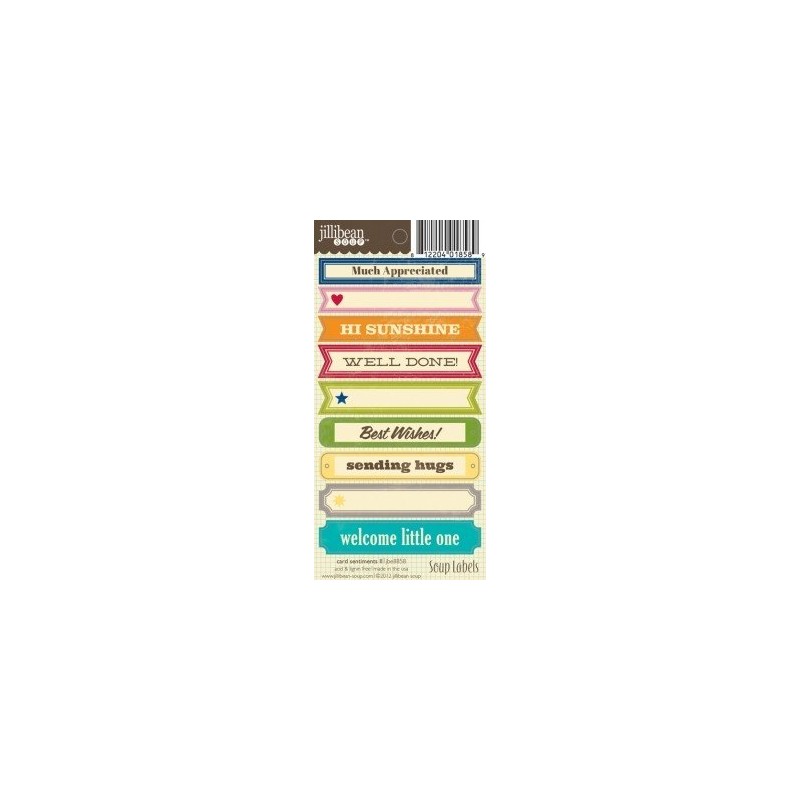 Stickers Soup labels - Card Sentiments II