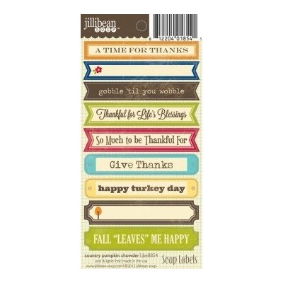 Stickers Soup labels - Country Pumpkin Chowder