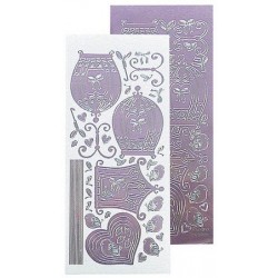 Stickers Peel-off - Cages d'oiseaux - Mauve Miroir