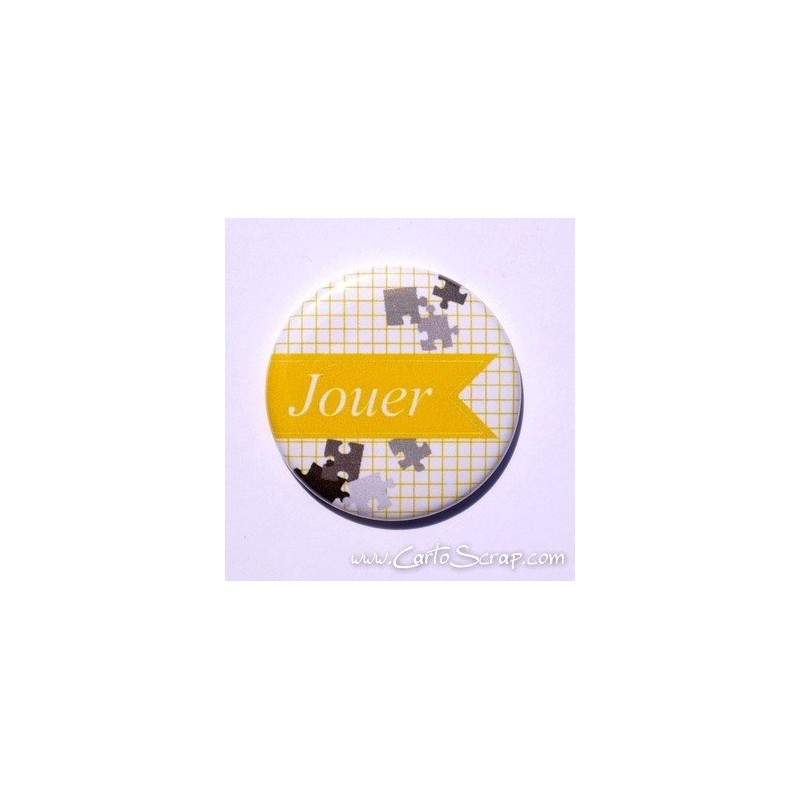 Badge 38mm - Fanion Jouer