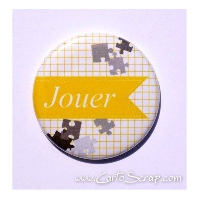 Badge 38mm - Fanion Jouer