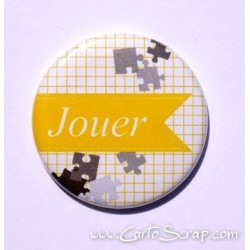 Badge 38mm - Fanion Jouer