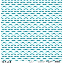 Papier KALK - Moustache Turquoise