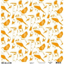 Papier KALK - Oiseau Orange