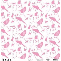 Papier KALK - Oiseau Rose