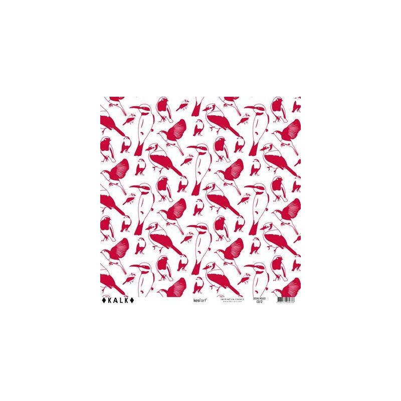 Papier KALK - Oiseau Rouge
