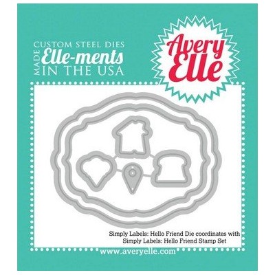 Die Avery Elle - Simply Labels Hello Friend