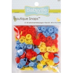 Boutons pressions en résine (60 sets) - Monstres (Taille 20)