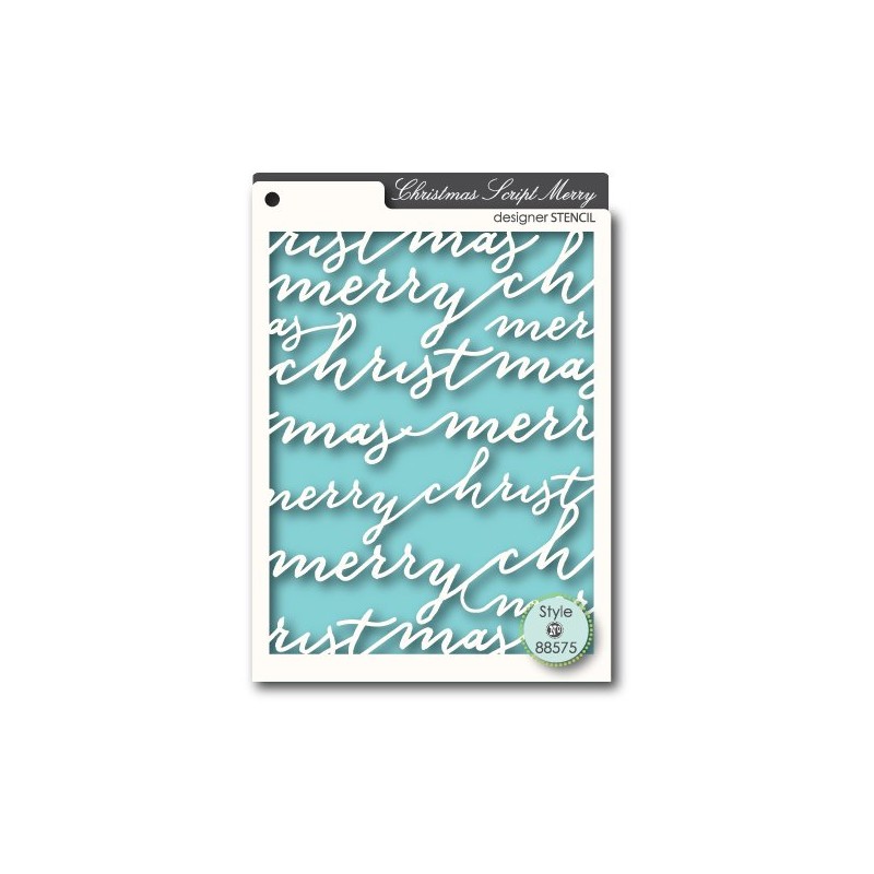 Pochoir MemoryBox - Christmas Script Merry