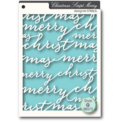 Pochoir MemoryBox - Christmas Script Merry