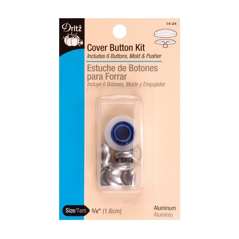 Kit Boutons à recouvrir - Taille 24 (1.6 cm)