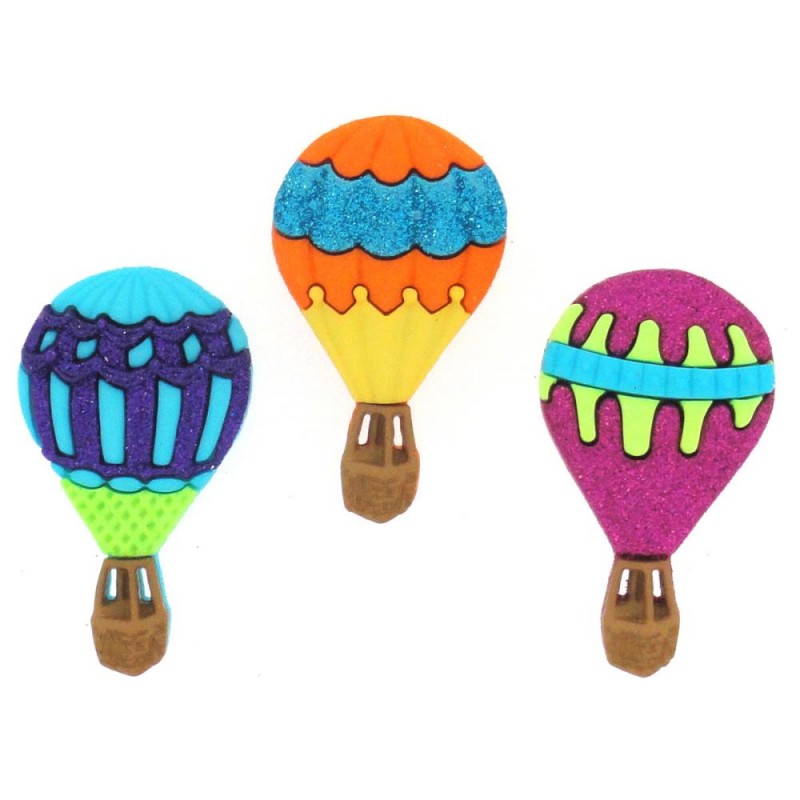 Boutons Dress It Up - Hot Air Balloons