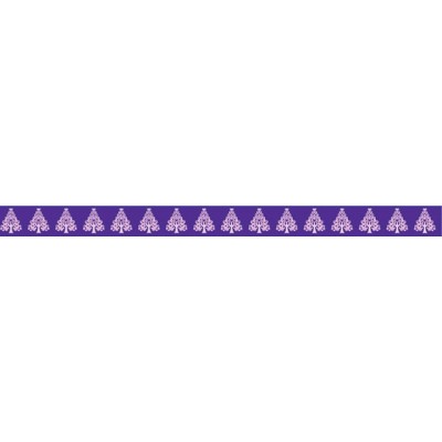 Masking Tape - Sapins roses sur fond violet