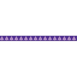 Masking Tape - Sapins roses sur fond violet